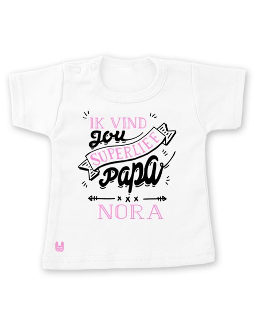t-shirt-liefste-papa-roze